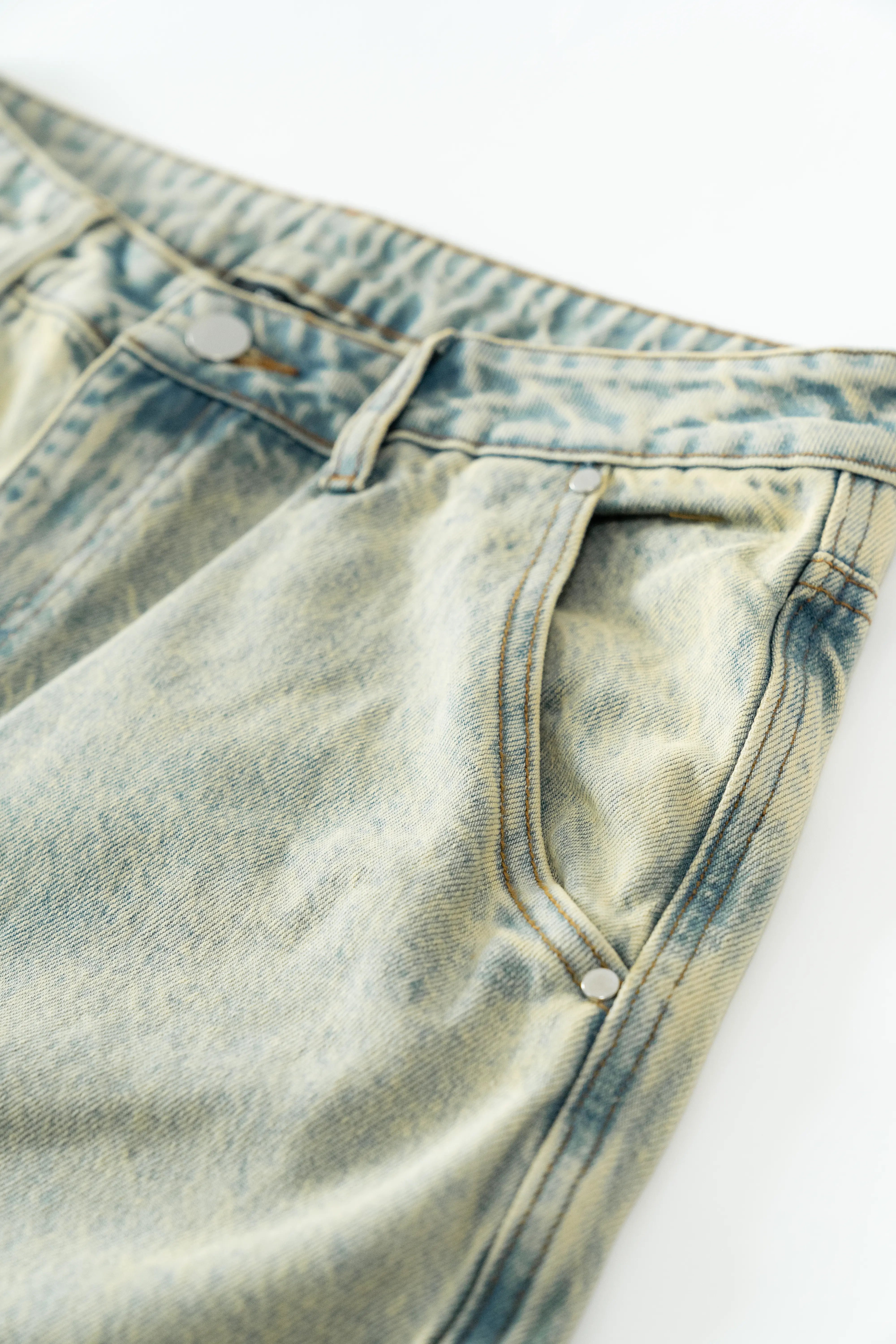 Light Blue Washed Denim Jeans