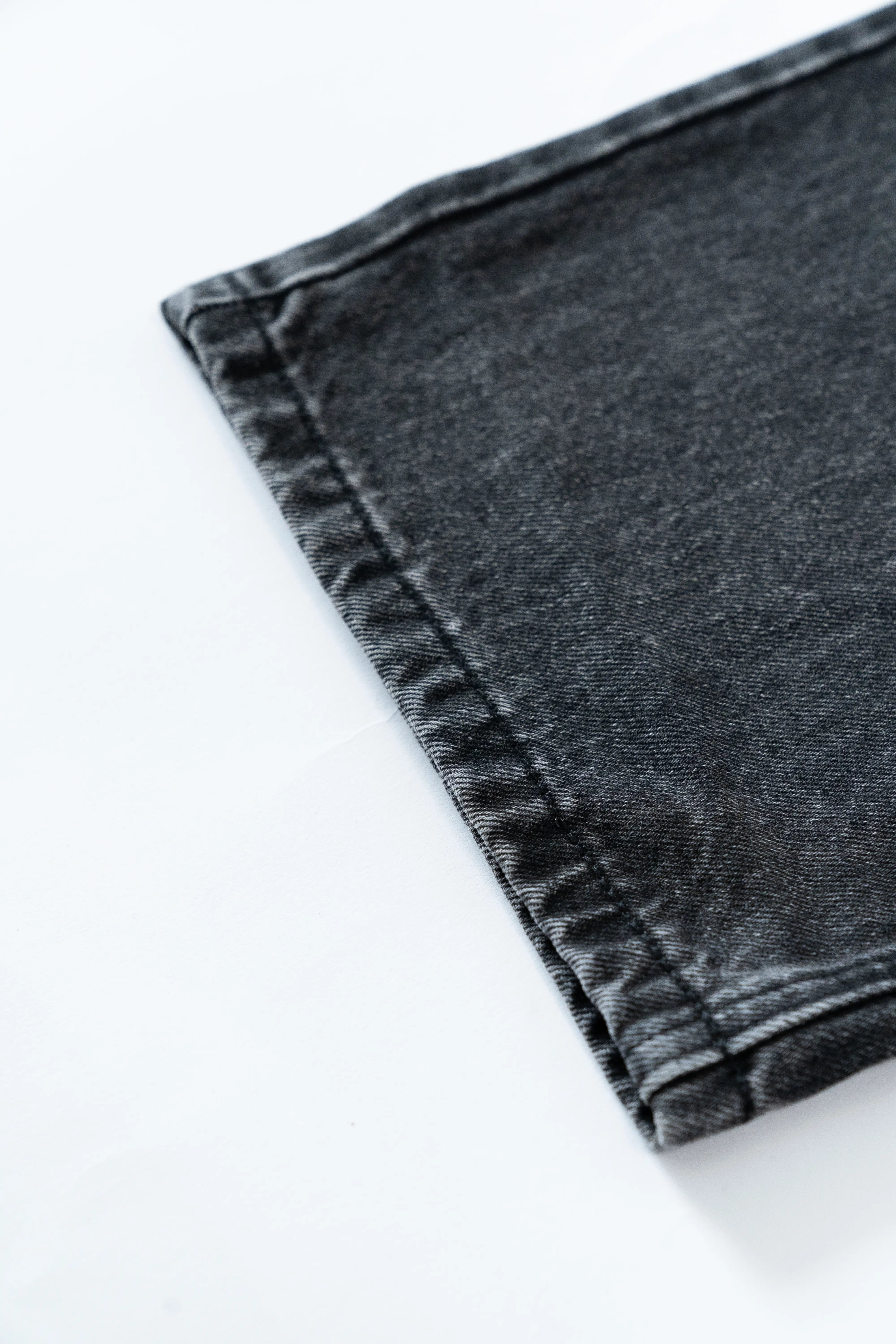 Black Washed Denim Jeans
