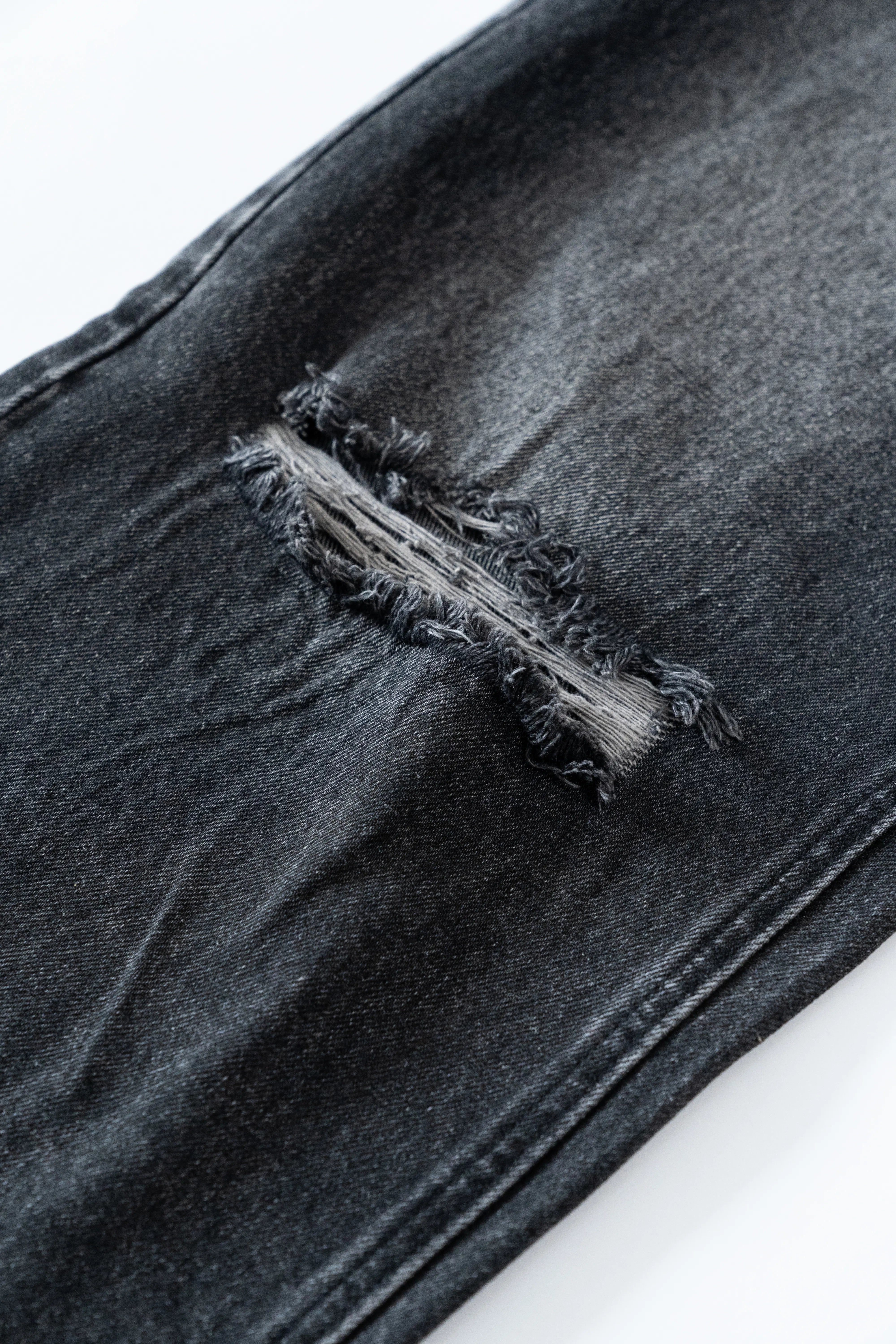 Black Washed Denim Jeans