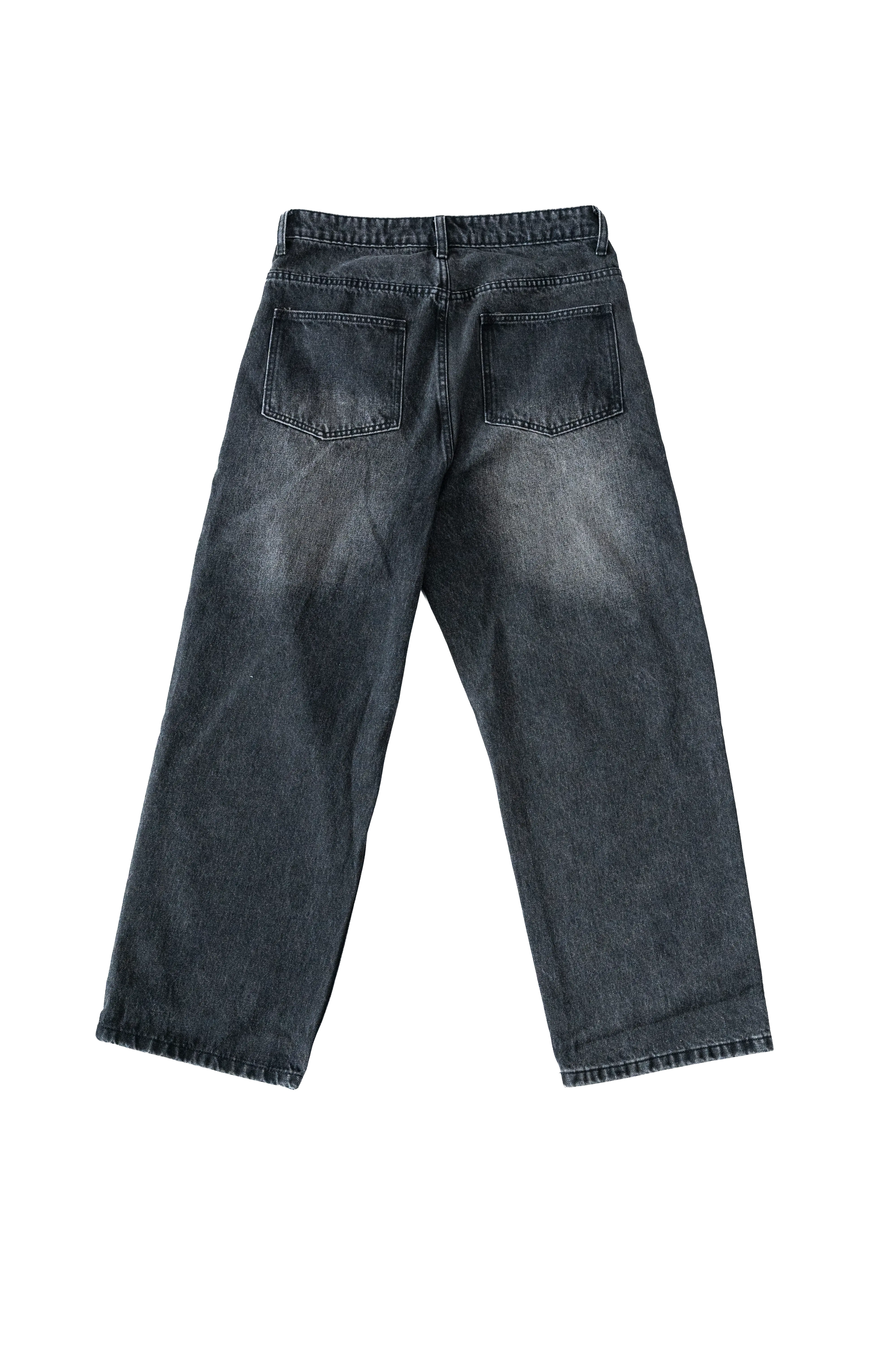 Black Washed Denim Jeans