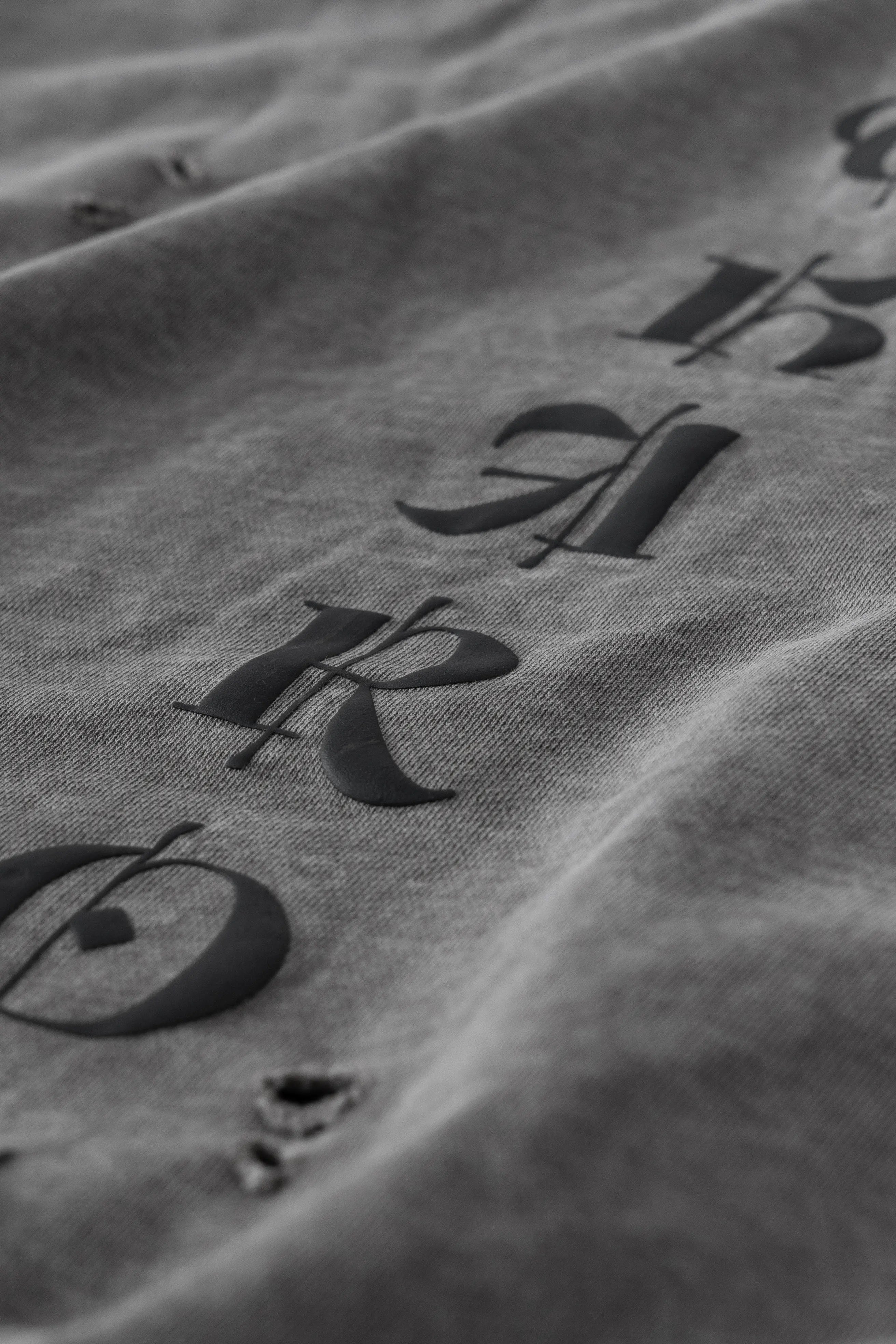 V1 THAROS Heavy Weight Hoodie Washed Grey