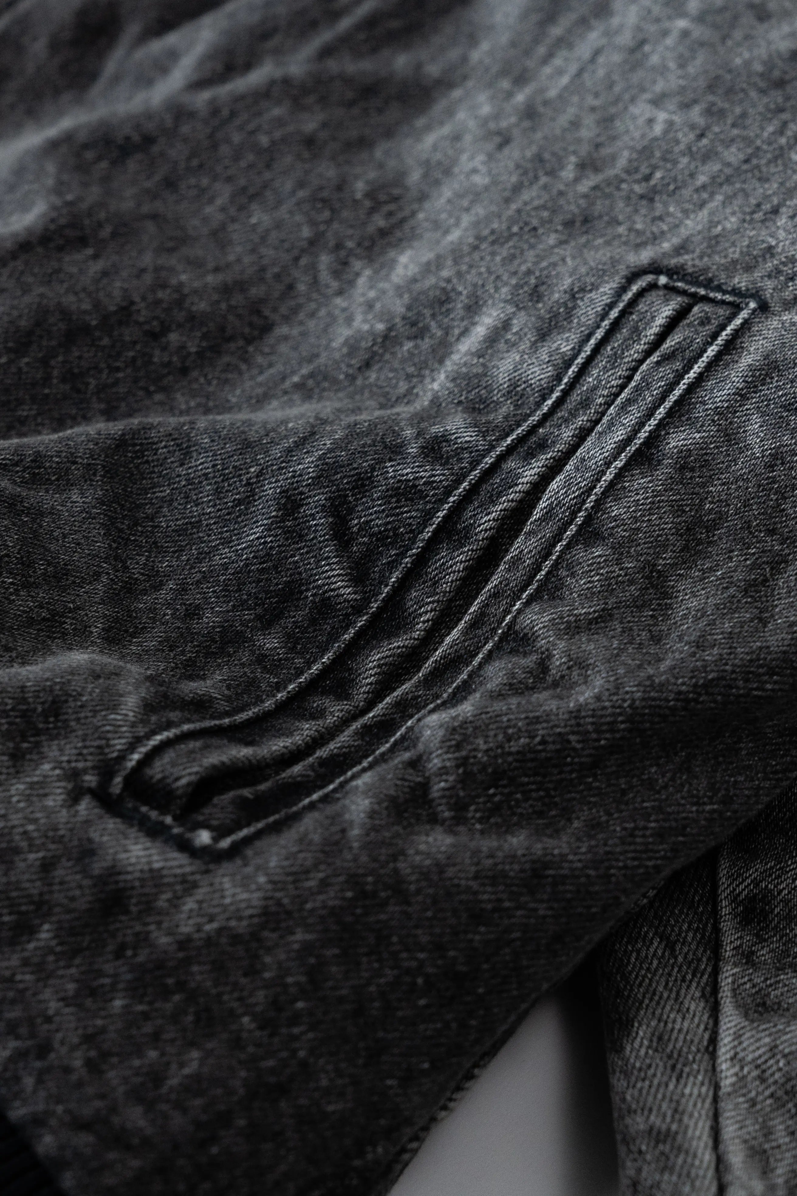 Black Washed Denim Jacket